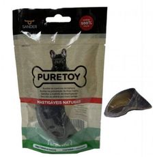 Mordedor natural cães Puretoy Casco bovino cachorro roer 1un