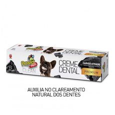 Pasta de dente Powerpets gel creme dental carvão ativado 60g