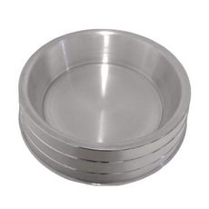 Comedouro vasilha aluminio pesado grande p/ cães ração agua