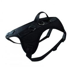 Coleira peitoral comfort ajustavel c pegador preto M cães
