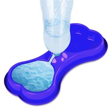 Comedouro Bebedouro osso 2x1 Agua e ração cães e gatos 400g