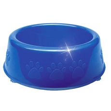 Comedouro bebedouro perolizado Luxo PP 600ml reforçado azul