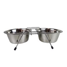 Comedouro inox pote vasilha ração e agua fresca G-1500ml