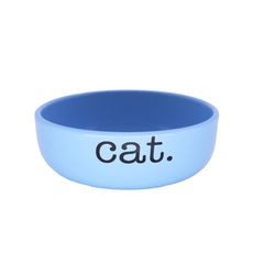 Comedouro Pet Injet Cerâmica Cat Azul para Gatos