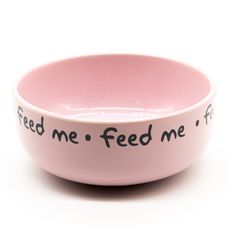 Comedouro Pet Injet Cerâmica Feed Me Rosa para Cães