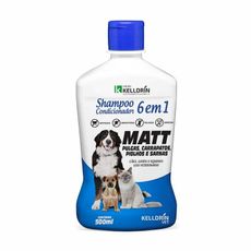 Shampoo Matt 6x1 antipulga carrapato sarna cães/gatos 500ml