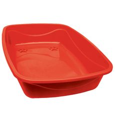 Caixa de areia bandeja hig. Luxo desenho de patas Vermelho