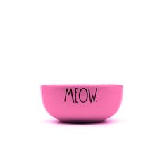 Comedouro Pet Injet Cerâmica Meow Rosa para Gatos 190 ml
