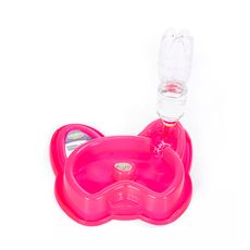 Bebedouro Truqys Dogger 2 em 1 Rosa para Cães e Gatos
