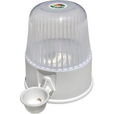 Bebedouro vida mansa cão/gato s/ molhar os pelos 2L Branco Transparente