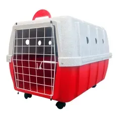Caixa transporte cães grande banho tosa N3 leve/pratica verm