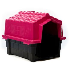 Casinha p cachorro Eco colors casa cães plástico N6 - Rosa