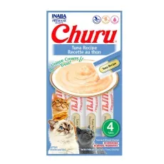 Churu petisco p/ gatos atum c/ frango 4 saches 56g Inaba