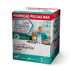 Combo Antipulgas Comfortis Elanco 560mg - Cães de 9kg a 18 kg e Gatos de 5,4kg a 11kg