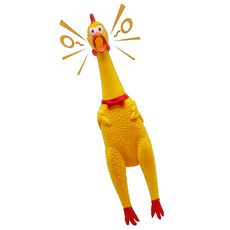 Galinha frango de borracha mordedor pet c apito 40cm atóxico