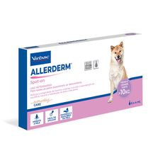 Hidratante Virbac Allerderm Spot On Sis 4ml para Cães Acima de 10kg - 6 Pipetas