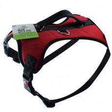 Coleira Peitoral Comfort para Cães Ajustável com Pegador  Vermelho P