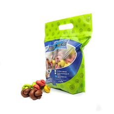 Osso Nó Mini 1x2 Flexível Color 1kg Para Cães Petisco Pet