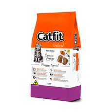Ração Catfit Natural para Gatos Adultos Sabor Carne e Frango