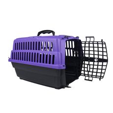 Caixa transporte c/ trava cães gatos Pets Love trav N2 Lilás