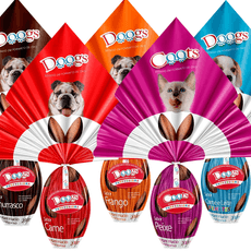 Ovo de Páscoa para  Doogs -* Variados * Kit com 12 Un