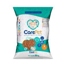 Granulado de madeira higienico gatos Carepet 20kg + absorção