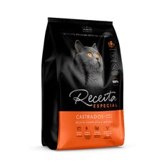 Ração Receita Especial Adulto Gatos Castrados Carne e Frango